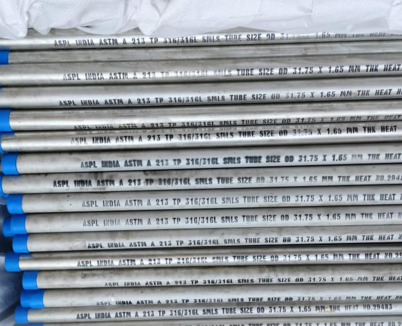 ASTM A213 TP316L stainless steel heat exchanger tubes ASTM A213 TP316L stainless steel heat exchanger tubes