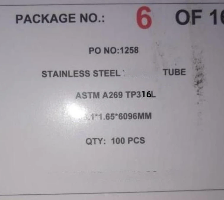 Standard Export Packaging Standard Export Packaging