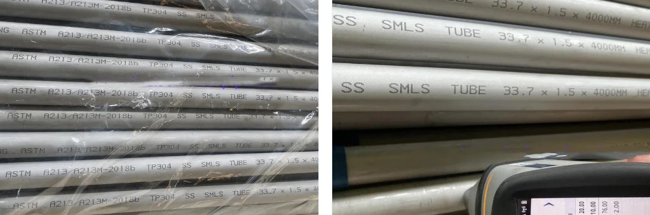 ASME SA213 TP304 Stainless Steel Seamless Heat Exchanger Tube ASME SA213 TP304 Stainless Steel Seamless Heat Exchanger Tube